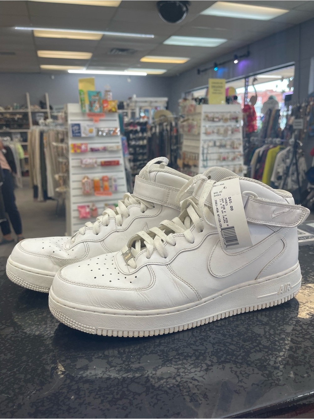 Nike Men’s White High-Top Athletic Sneakers